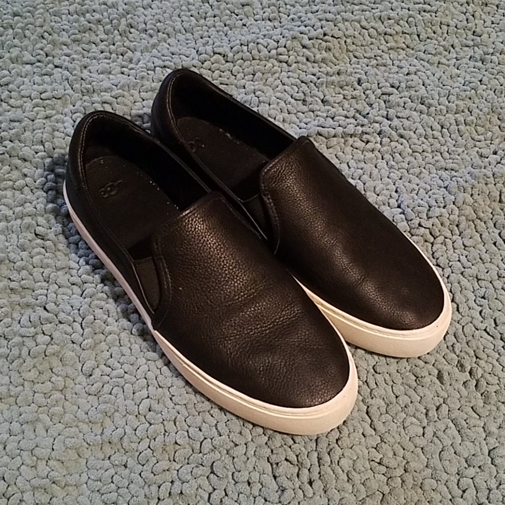 UGG leather slip on shoes